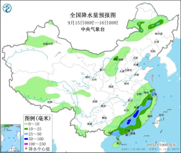 江淮江南華南等地仍有較強(qiáng)降水 弱冷空氣繼續(xù)影響北方地區(qū)(圖4)