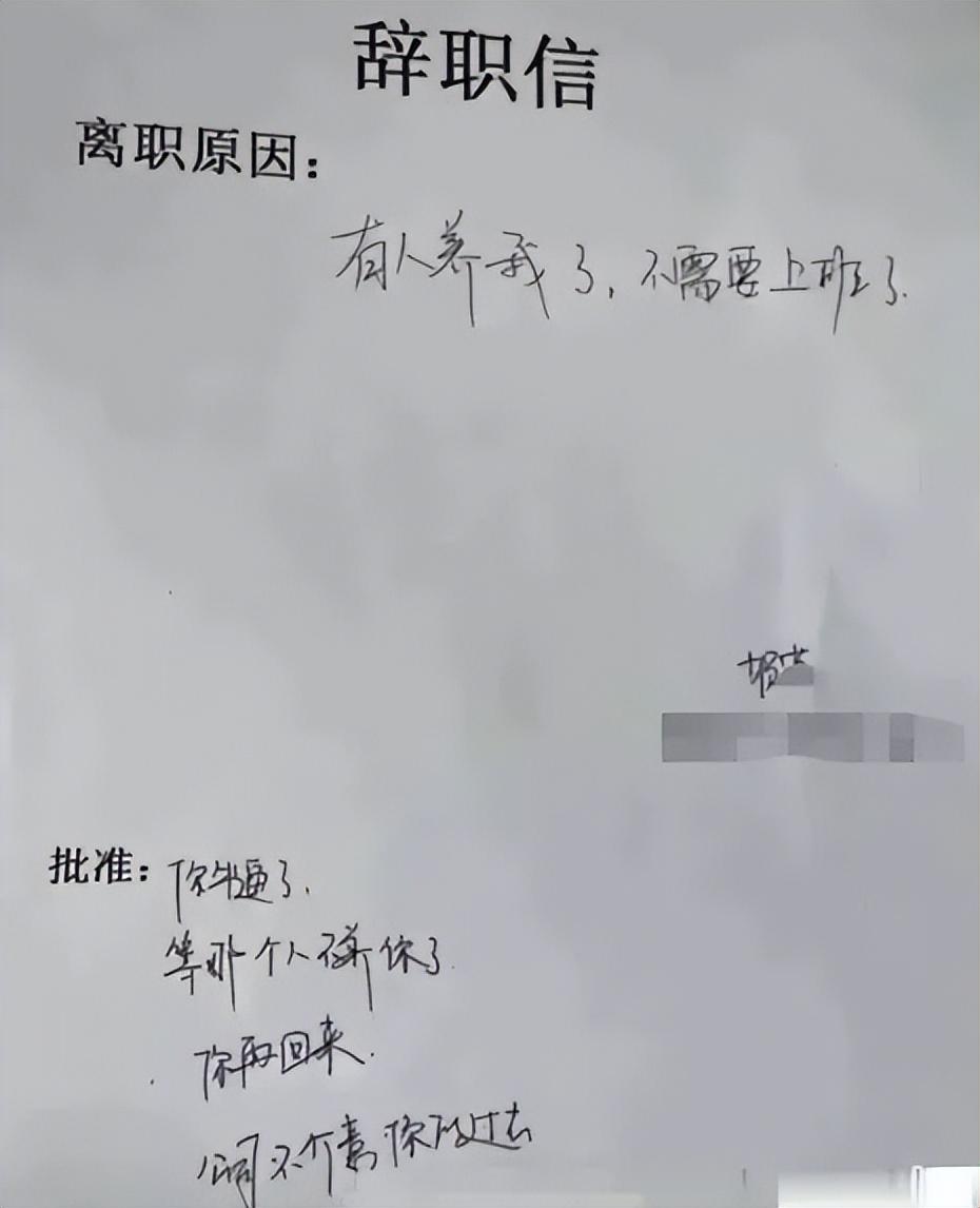 “有人養我不上班了”,00后囂張辭職信走紅,老板回復盡顯格局(圖5) “有人養我不上班了”,00后囂張辭職信走紅,老板回復盡顯格局(圖5)