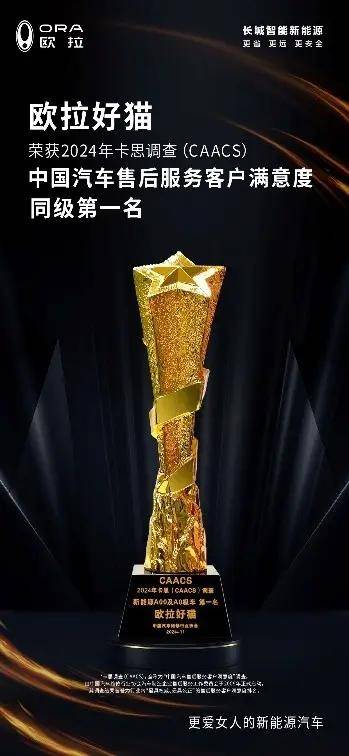 權(quán)威見證實(shí)力！歐拉好貓斬獲“中國汽車售后服務(wù)客戶滿意度”大獎(jiǎng)