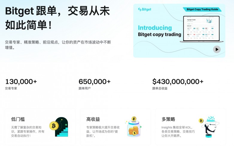 Bitget 升級其首創的跟單交易功能，推出交易專家尊享模式